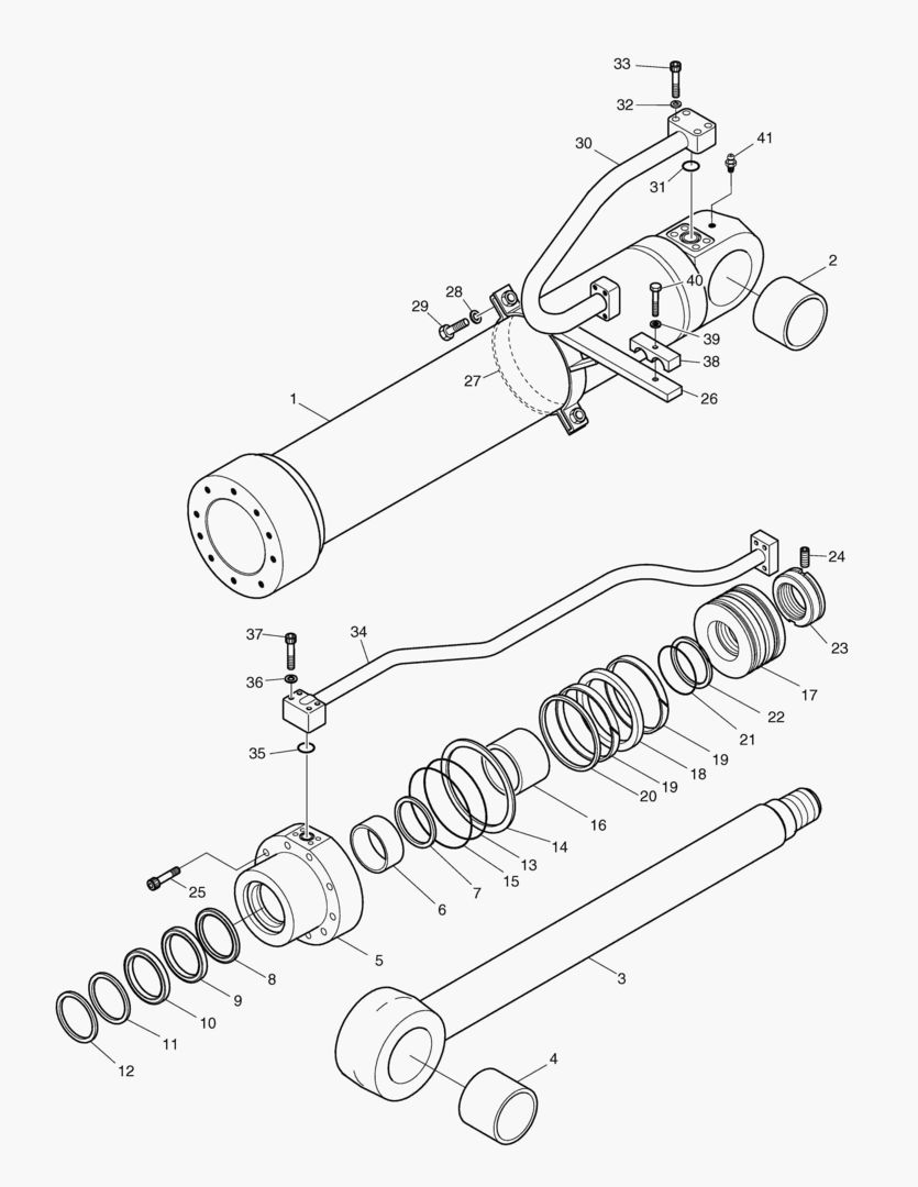 Спецтехника 4440 BOOM CYLINDER - L.H.(ARTI) [5001~7126] - главное фото