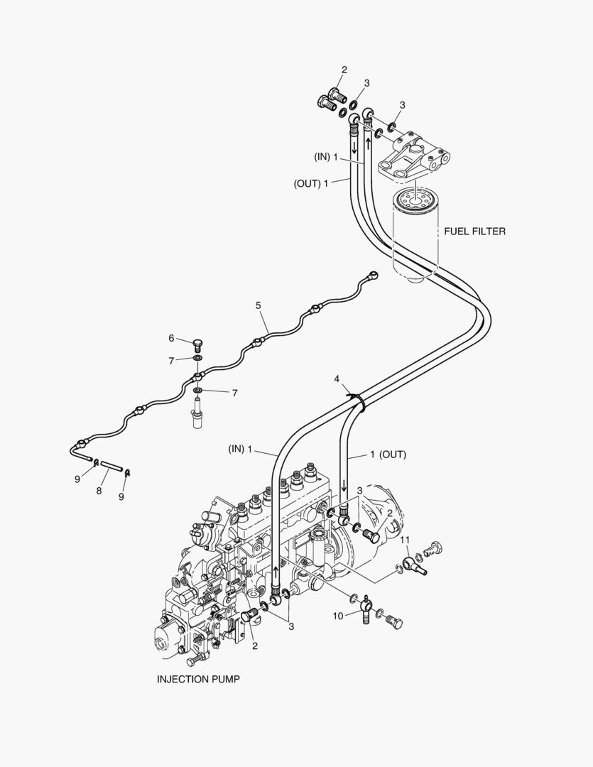 Схема 330 FUEL PIPE
