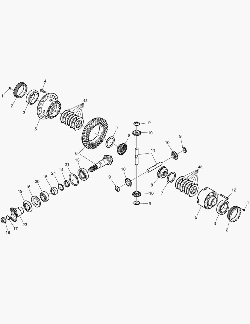 3130 DIFFERENTIAL - FRONT AXLE(LSD)