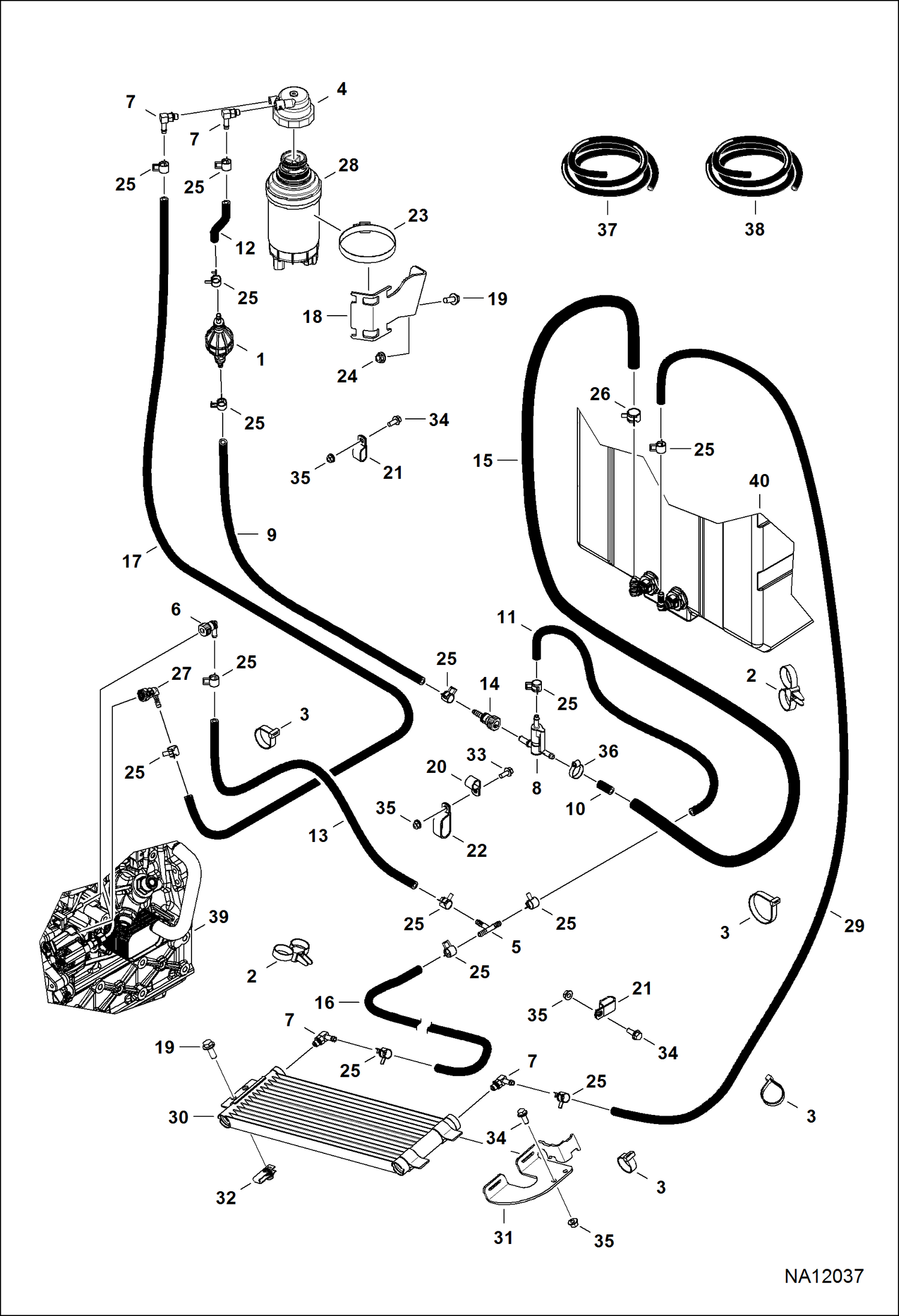ДВИГАТЕЛЬ И КРЕПЕЖНЫЕ ДЕТАЛИ (СИСТЕМА ПОДАЧИ ТОПЛИВА)