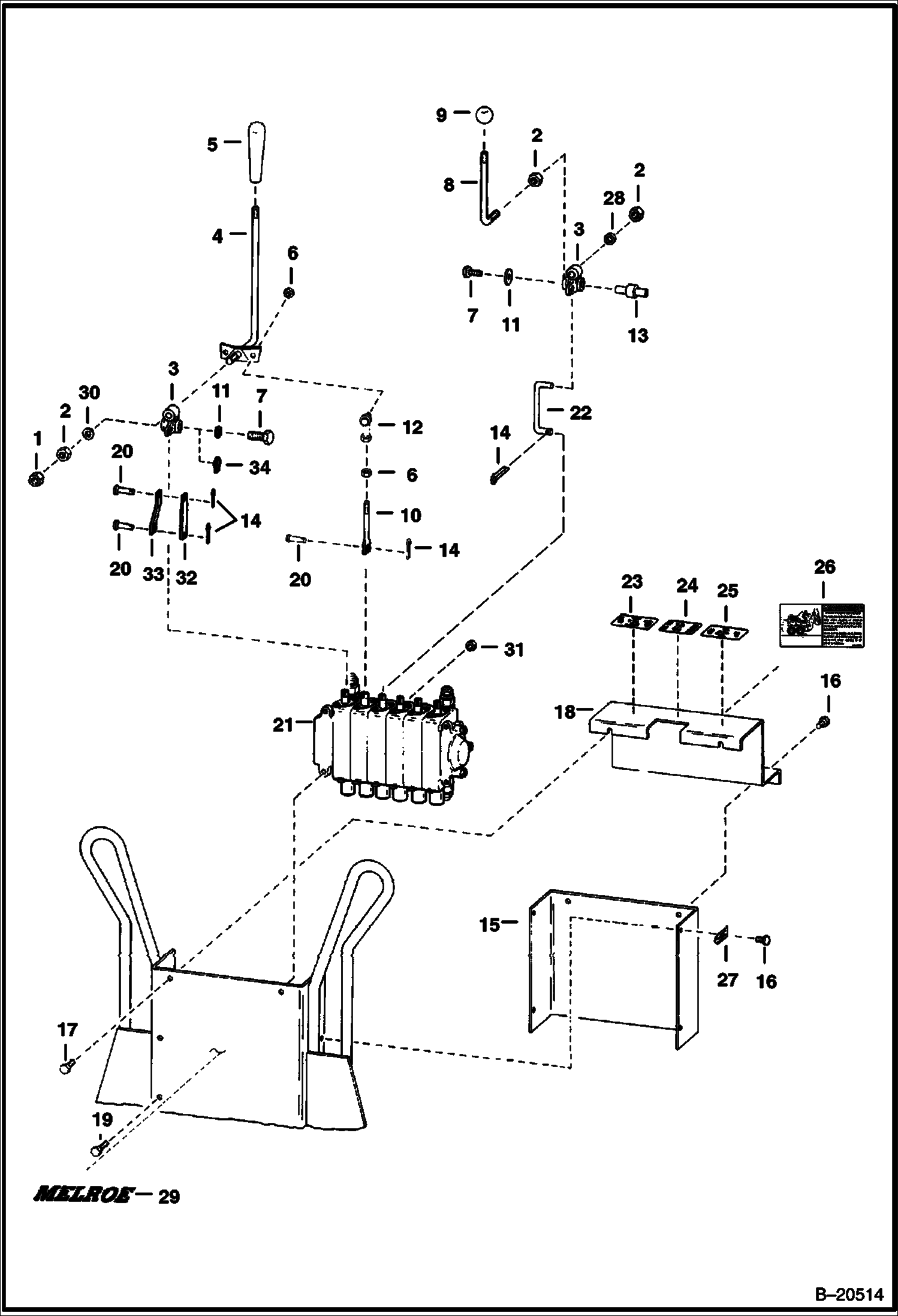 ЭКСКАВАТОР-ПОГРУЗЧИК (РУКОЯТИ УПРАВЛЕНИЯ С HUSCO КЛАПАНОМ) (911)