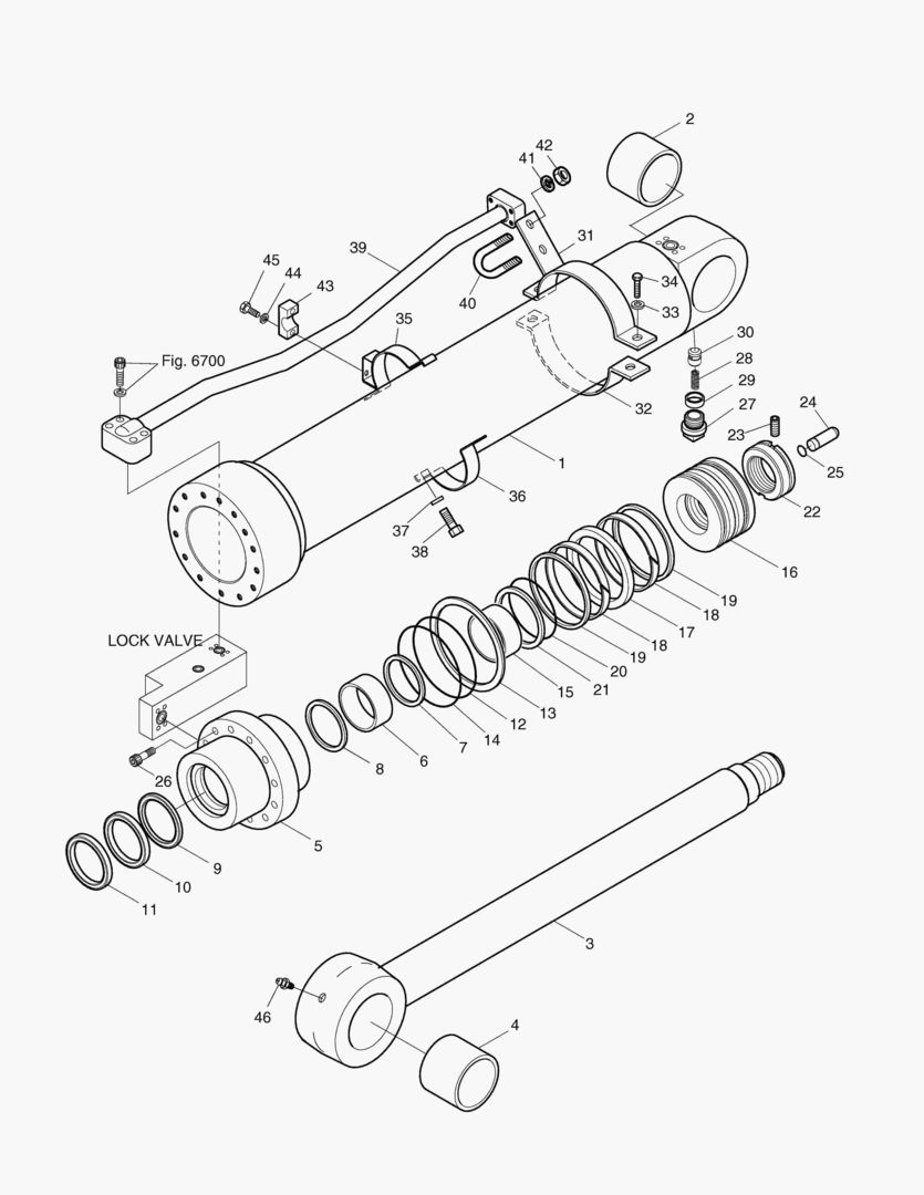 ЦИЛИНДР РУКОЯТИ-ГИДРОЗАМОК