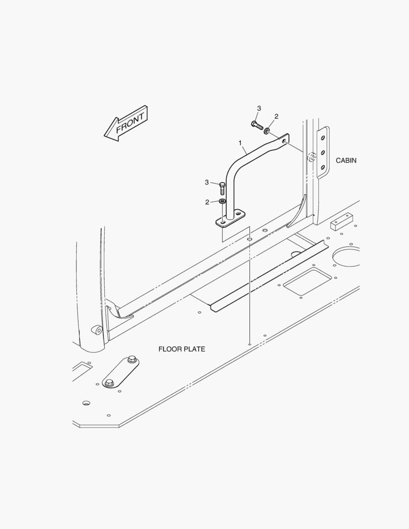 РУКОЯТКА - ВНУТРЕНЯЯ СЕКЦИЯ (КАБИНА)