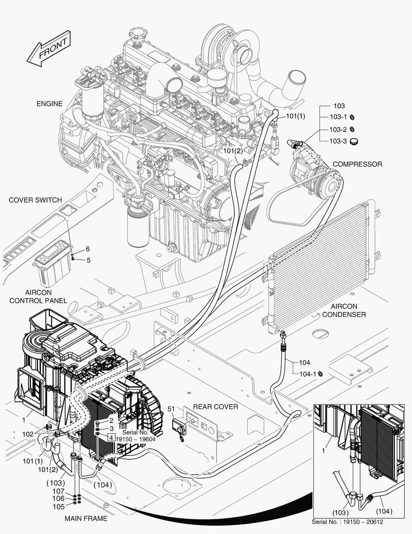 7080 AIR CONDITIONER - DIESEL HEATER [19150~]