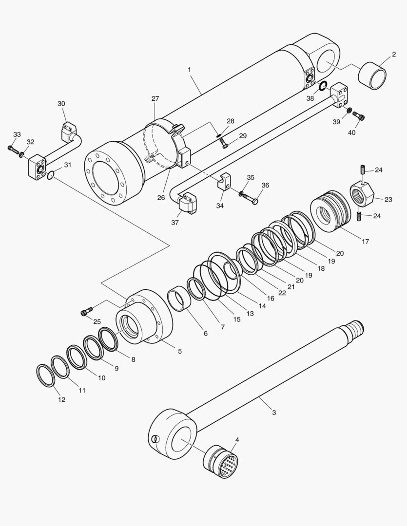 Спецтехника 4410 BUCKET CYLINDER - ARM 2.4m [5001~5183] - главное фото
