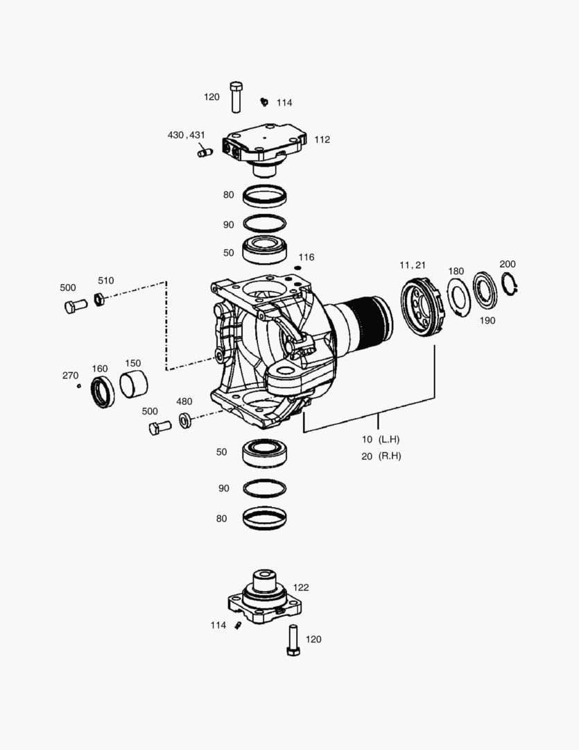 Спецтехника 4600 JOINT HOUSING - FRONT AXLE [1001~1081] - главное фото