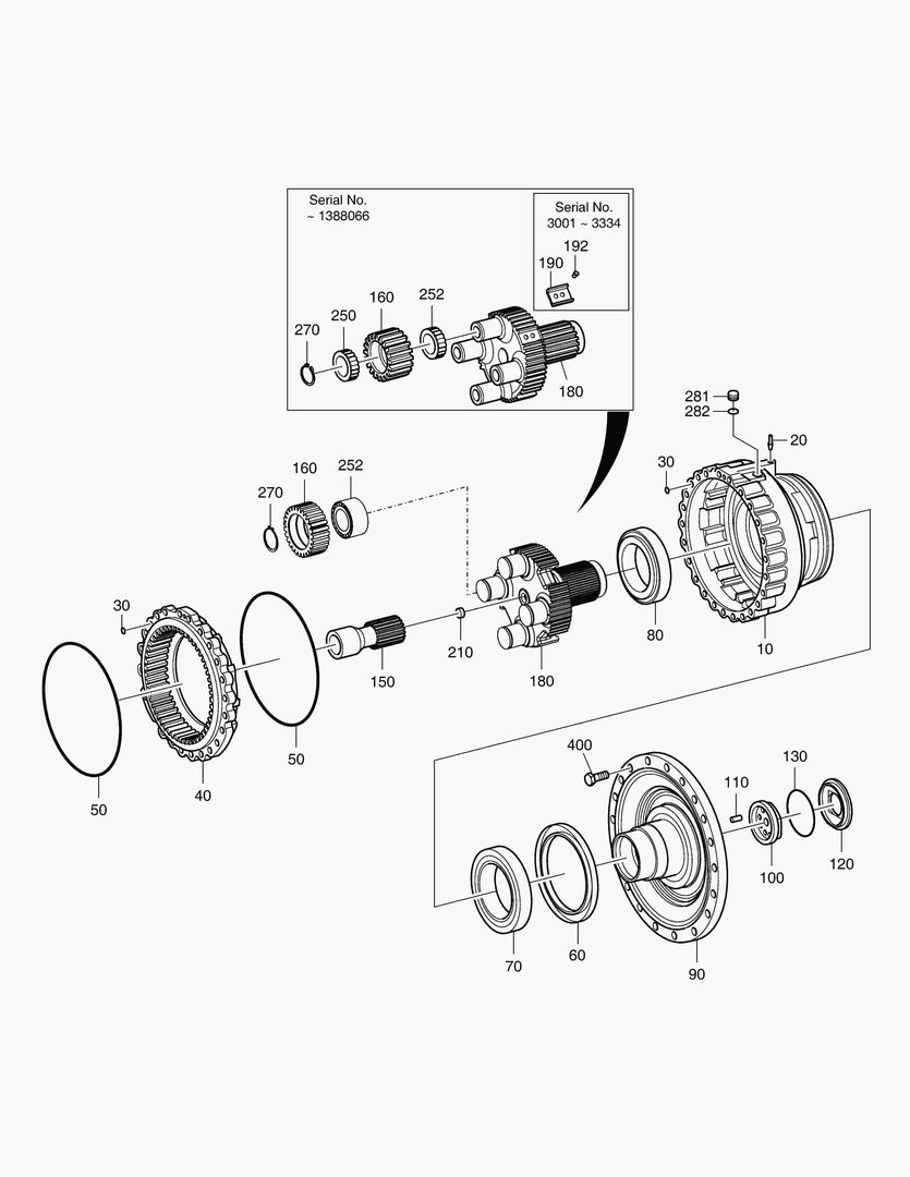 ПЛАНЕТАРНАЯ ПЕРЕДАЧА - ПЕРЕДНЯЯ ОСЬ