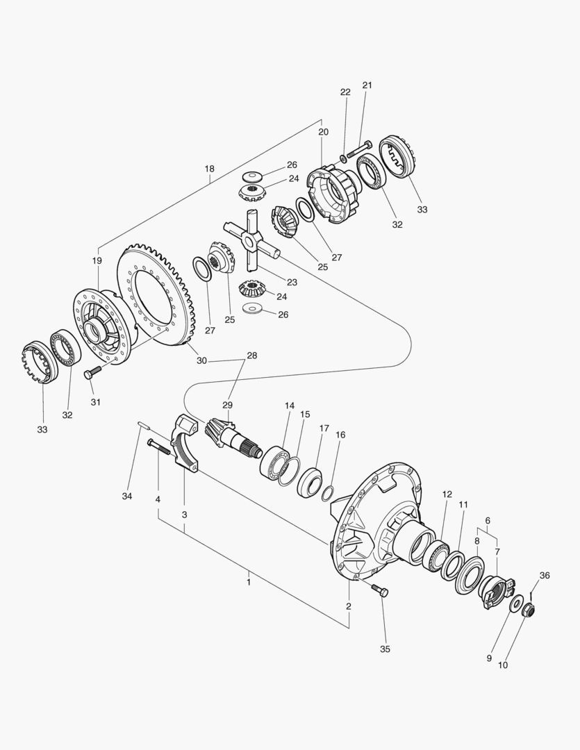 ЗАДНИИ ШЕСТЕРНИ ДИФФЕРЕНЦИАЛА-ЛОКАЛЬНЫЙ