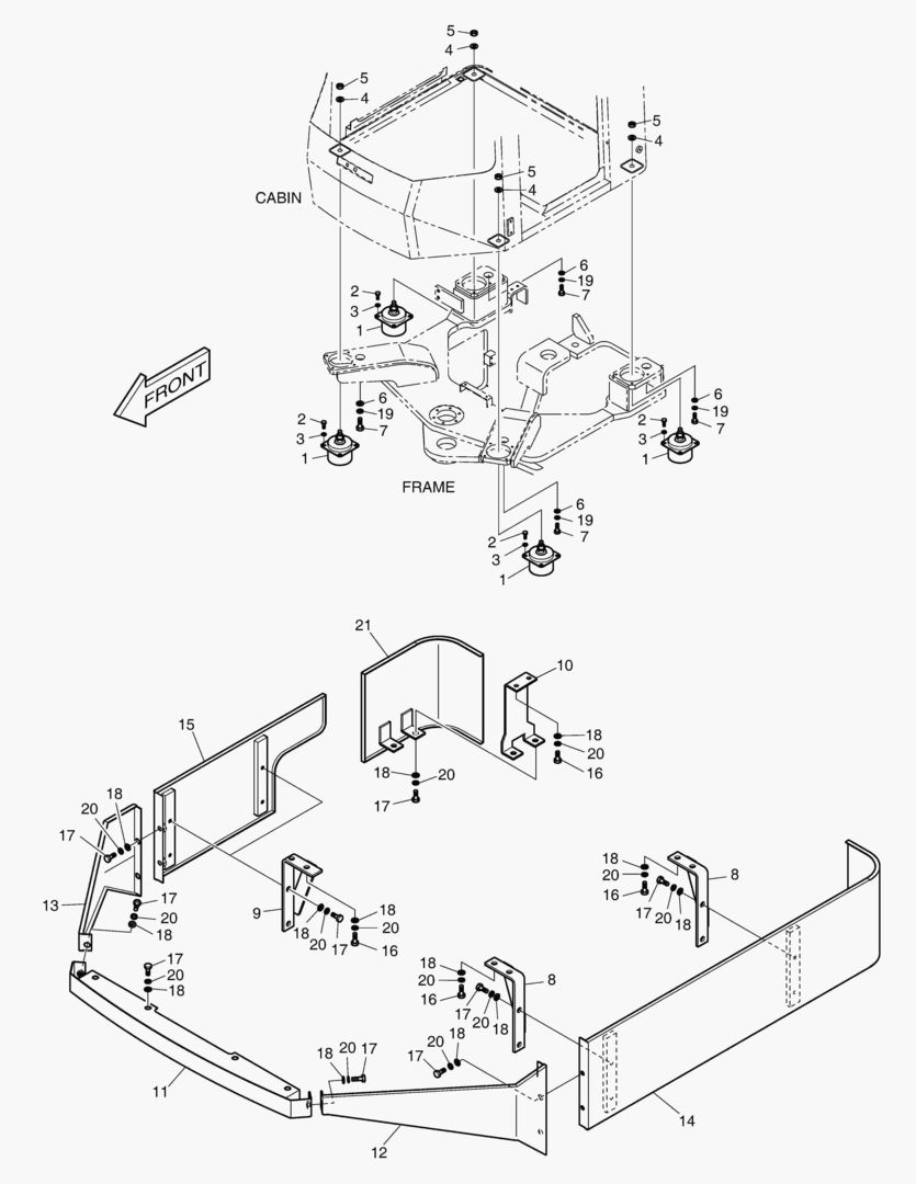 УСТАНОВКА КАБИНЫ