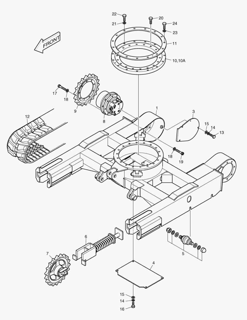 РАМА ГУСЕНИЦЫ-1000 мм