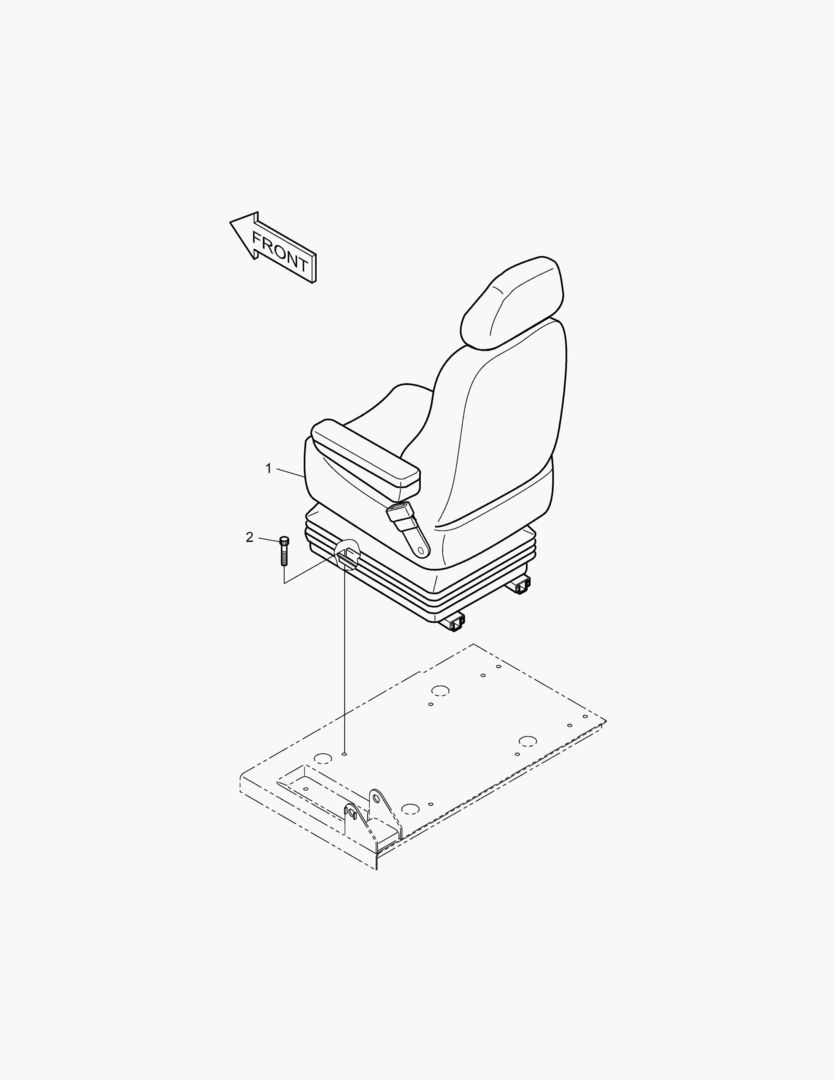 1400 SEAT MOUNTING-EUROPE & U.S.A