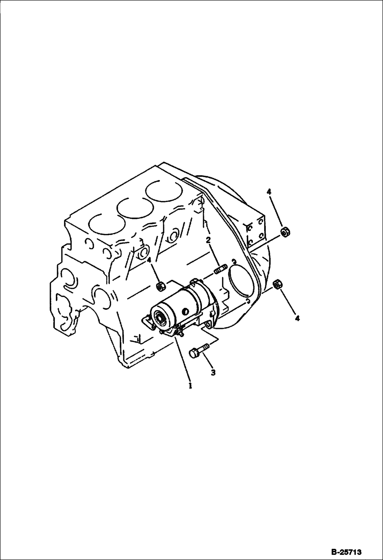 ДВИГАТЕЛЬ СТАРТЕРА И КРОНШТЕЙН