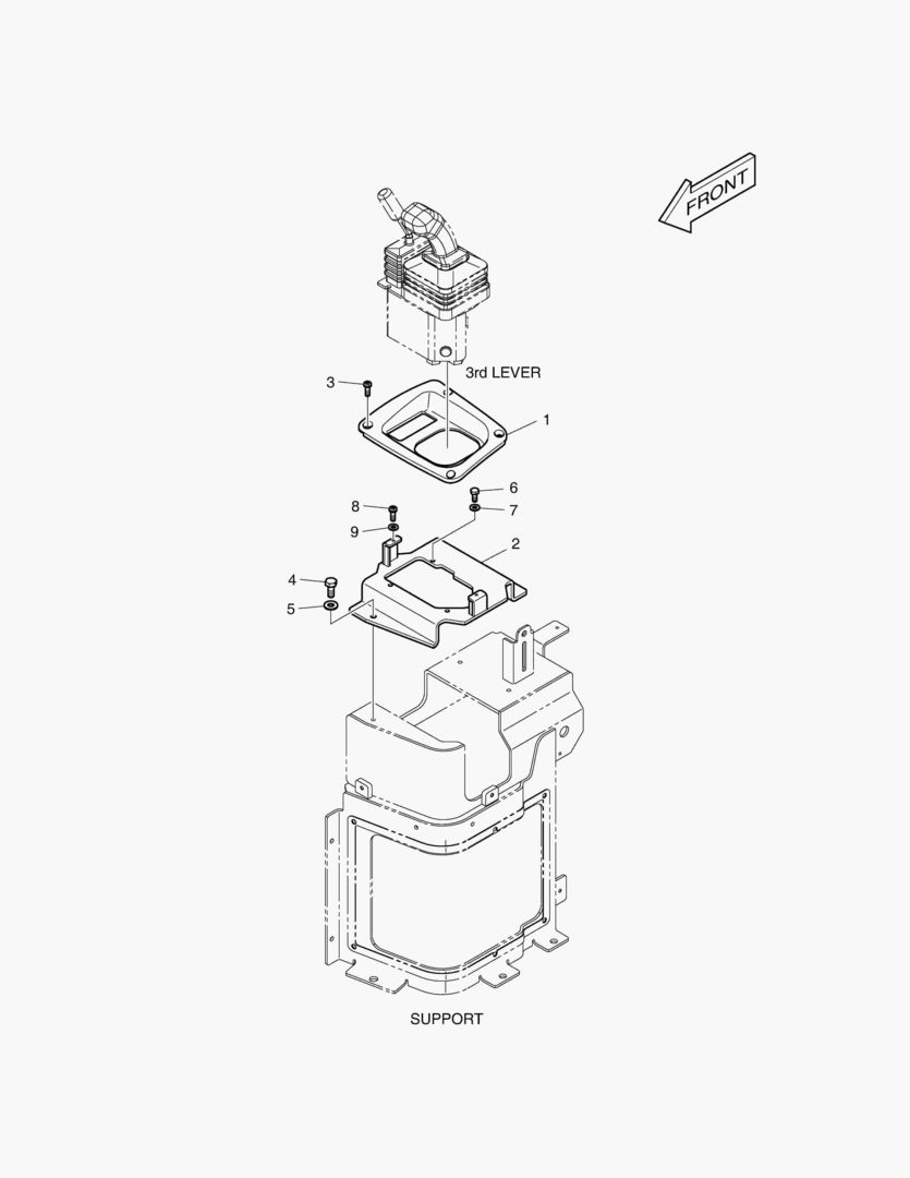 УСТАНОВКА ДЖОЙСТИКА - 3-Й РЫЧАГ