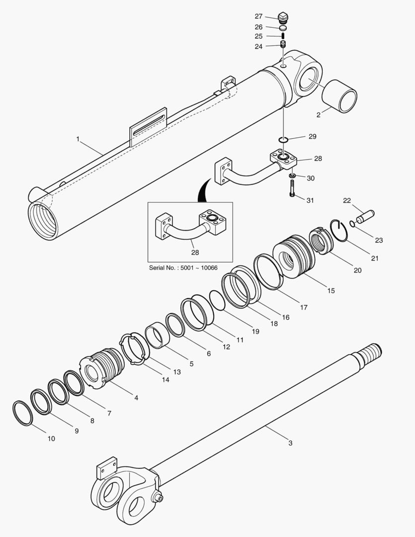 Спецтехника 3530 BUCKET CYLINDER - L.H [5001~10081] - главное фото