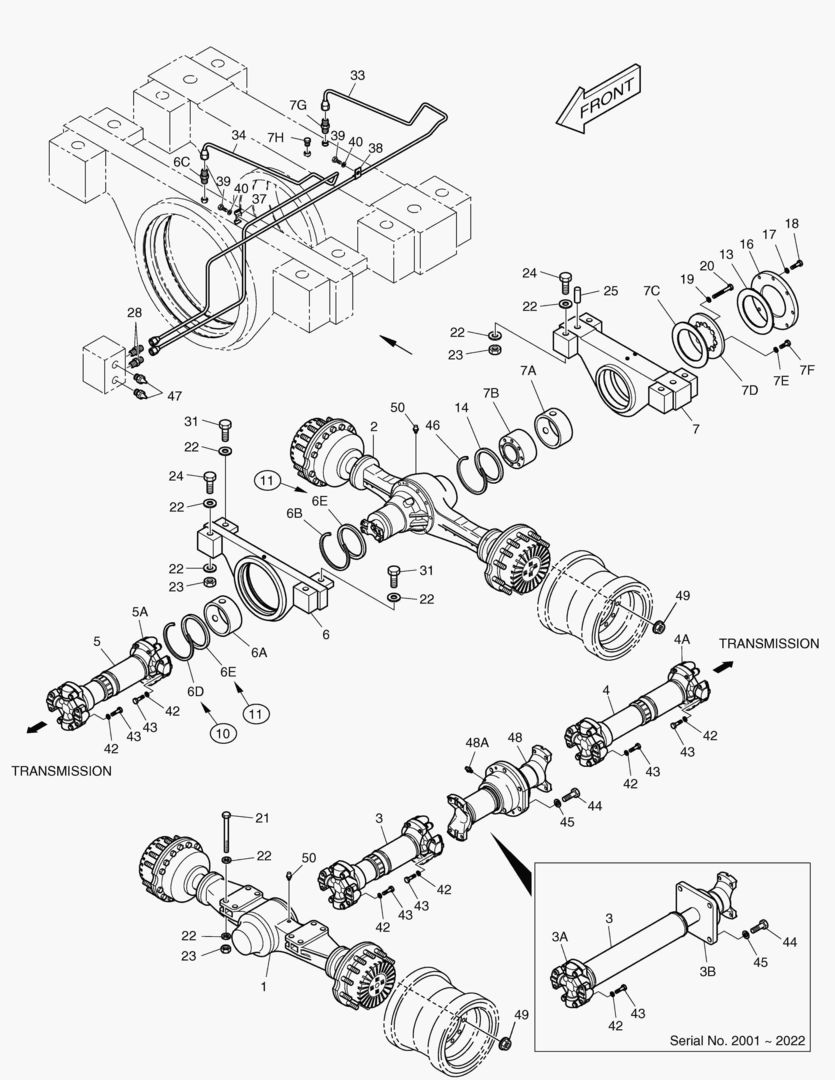 1150 AXLE & DRIVE SHAFT