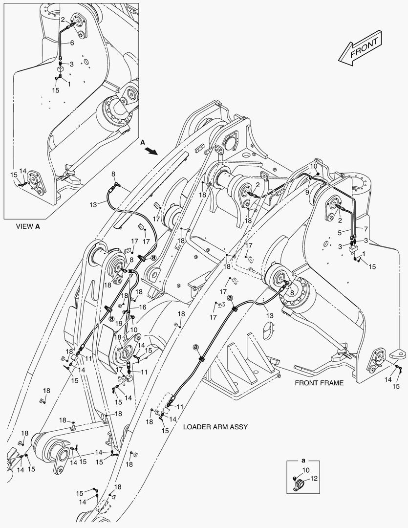 ПЕРЕДНИЙ ТРУБОПРОВОД СМАЗОЧНОЙ СИСТЕМЫ