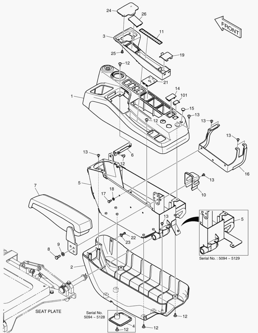 1461 CONTROL STAND - R.H. [5094~]