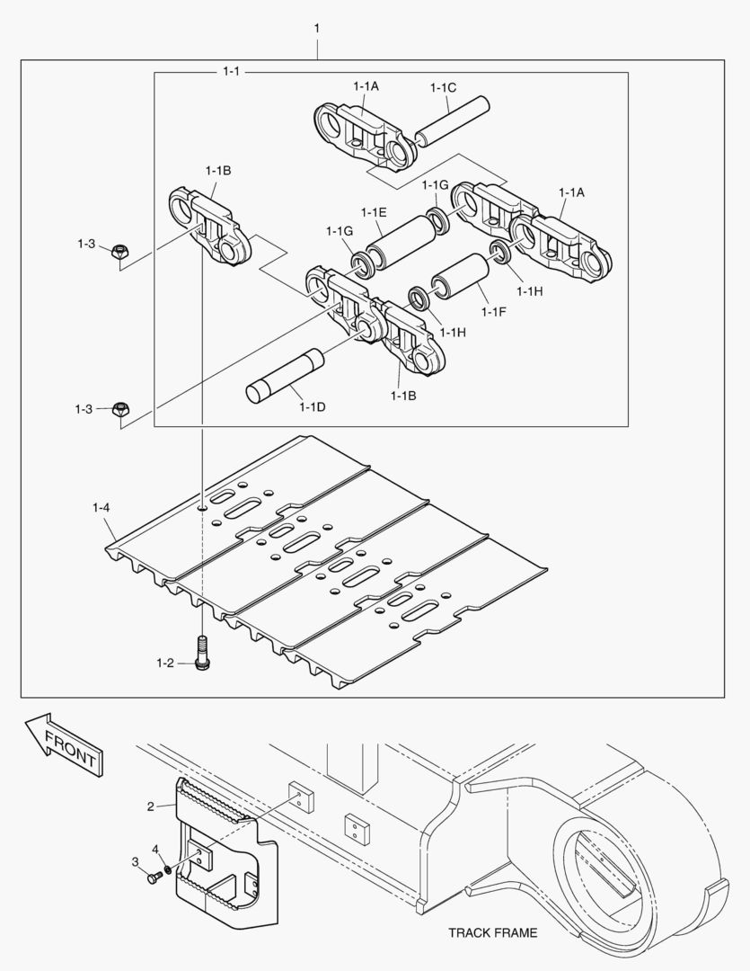 БАШМАК ГУСЕНИЦЫ В СБОРЕ - 900G