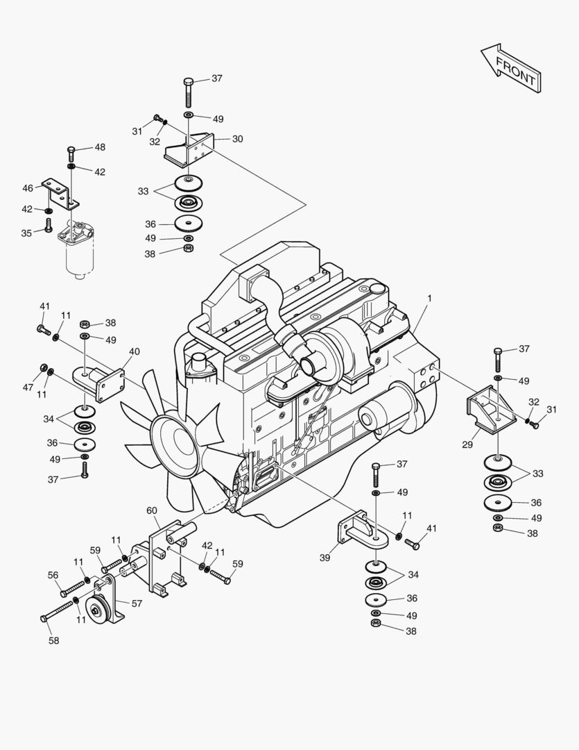 МОНТАЖ ДВИГАТЕЛЯ
