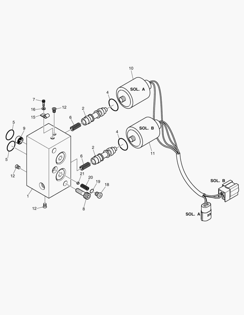 ОСНОВНОЙ НАСОС - СОЛЕНОИДНЫЙ КЛАПАН