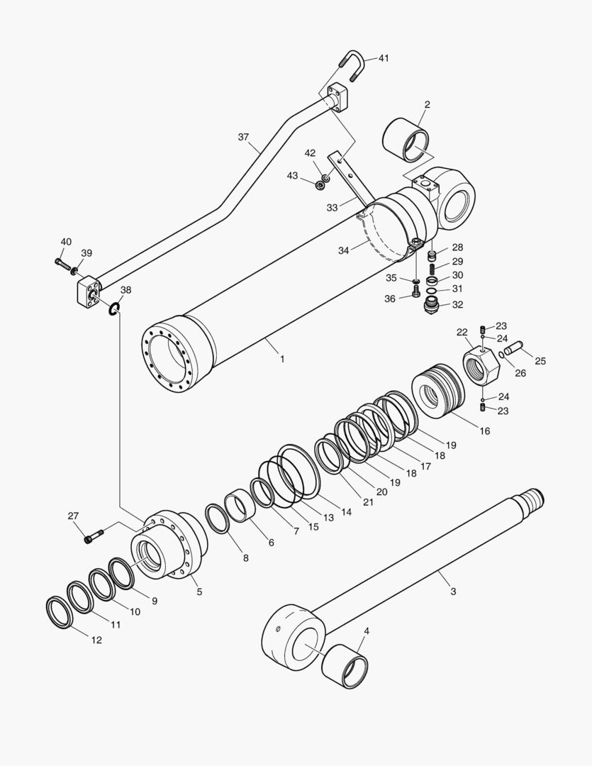 4261 ARM CYLINDER - HEAVY DUTY [5916~]