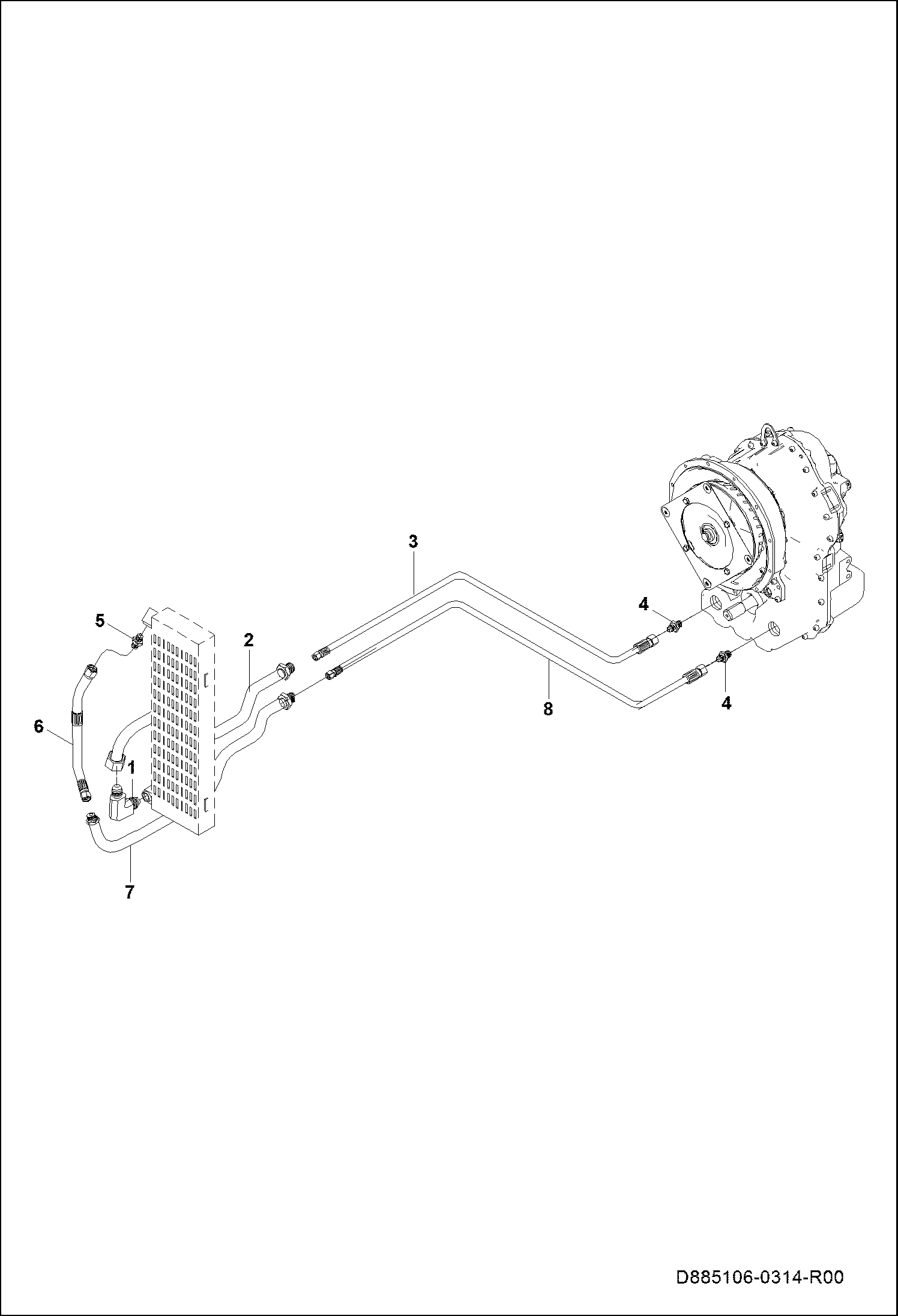 ТРАНСМИССИЯ - КОНТУР МАСЛЯНОГО РАДИАТОРА