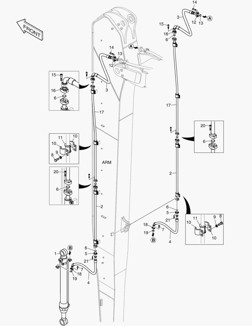 7020 ARM PIPING - ARM 8.0m