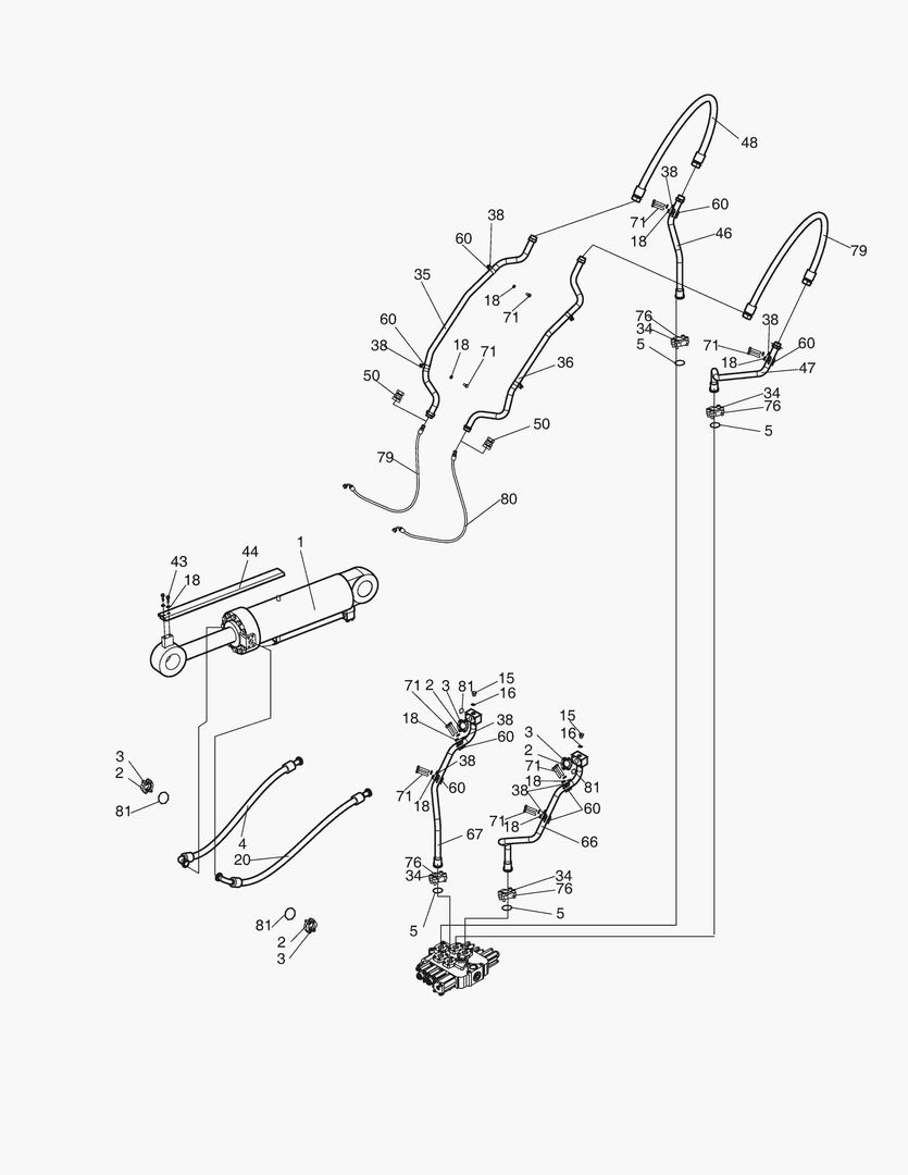 Спецтехника 5580 MAIN PIPING(2)-MECHANICAL LEVER&3SP [10328~] - главное фото