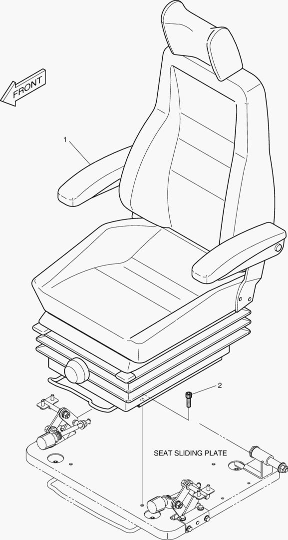 Спецтехника 6210 SEAT ASS`Y - SUSPENSION
