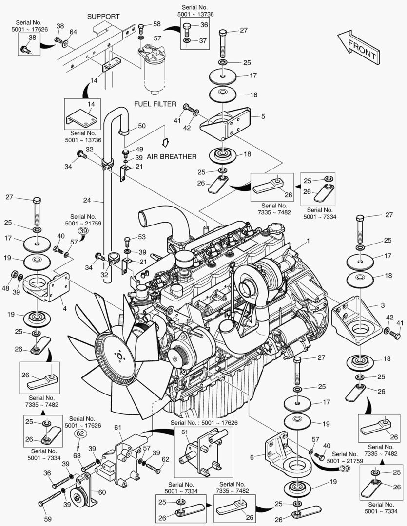 МОНТАЖ ДВИГАТЕЛЯ