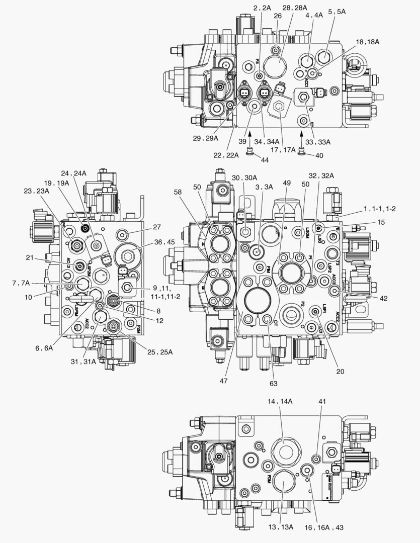 G190-58 MAIN VALVE,EXPLODED [~8X0549]