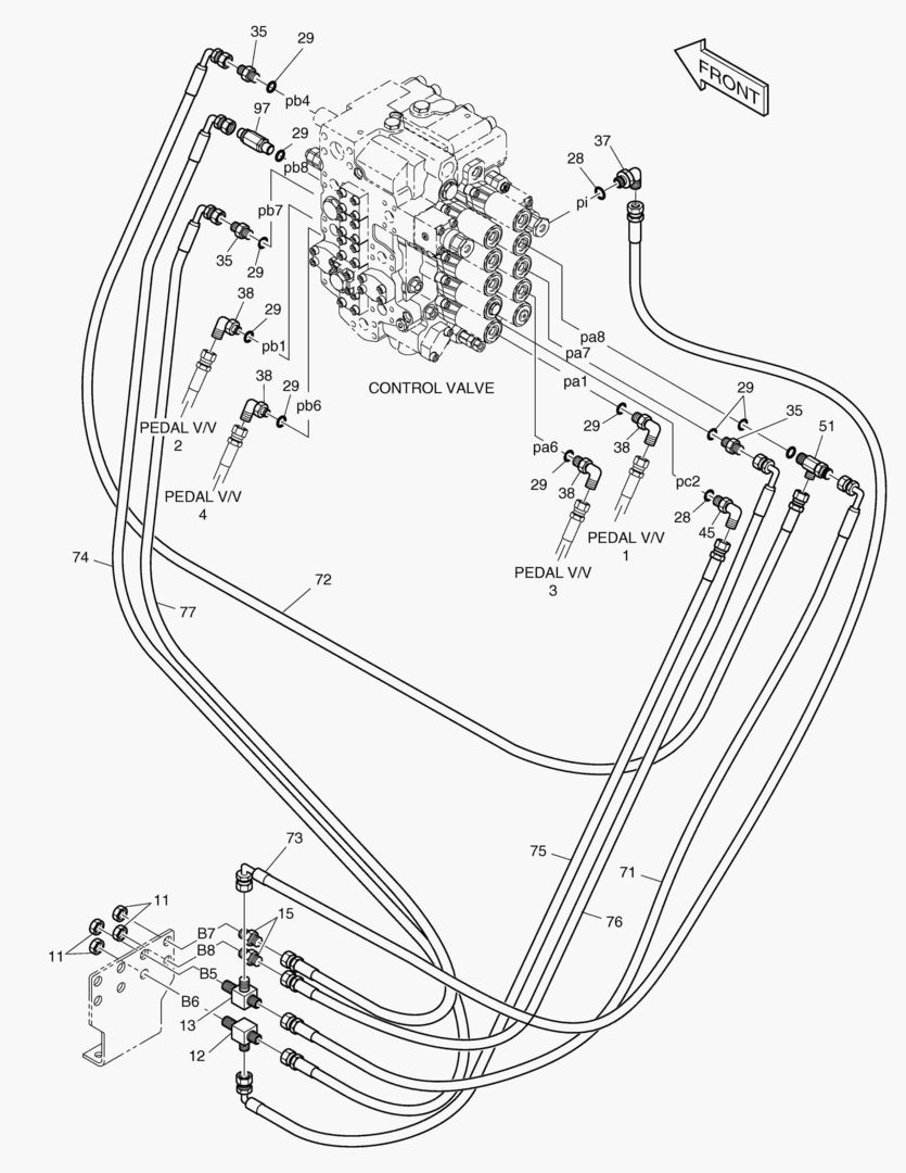 ТРУБОПРОВОД СЕРВОУПРАВЛЕНИЯ(4)