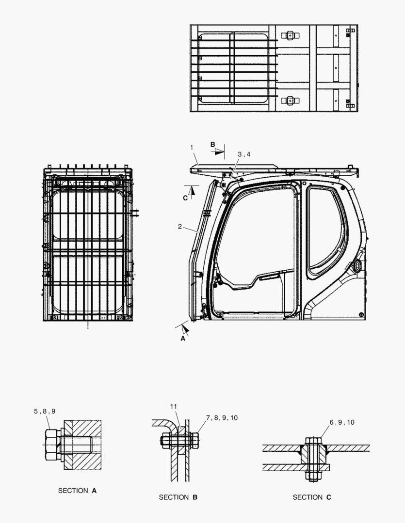 1110 GUARD ASS`Y - CABIN