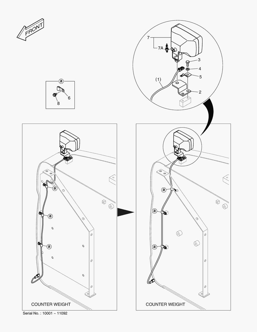 РАБОЧАЯ ФАРА - ЗАДНИЙ
