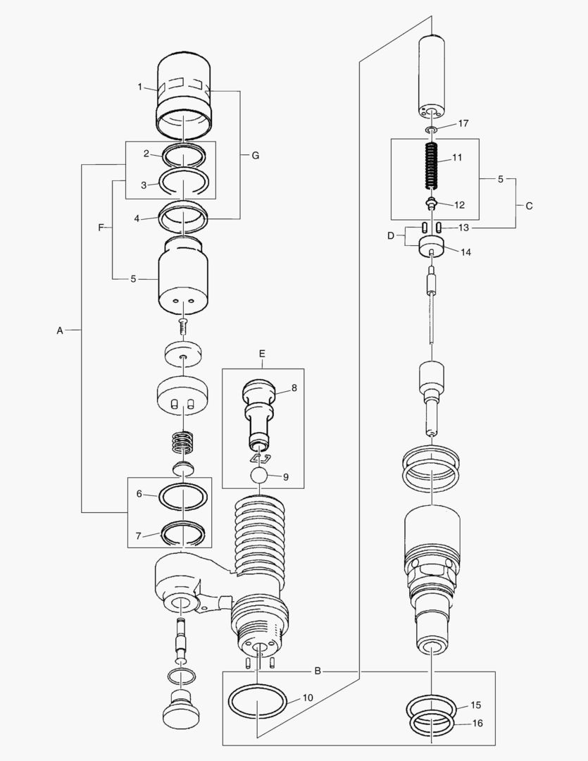 G010-82 UNIT INJECTOR O-RING KIT STATOR