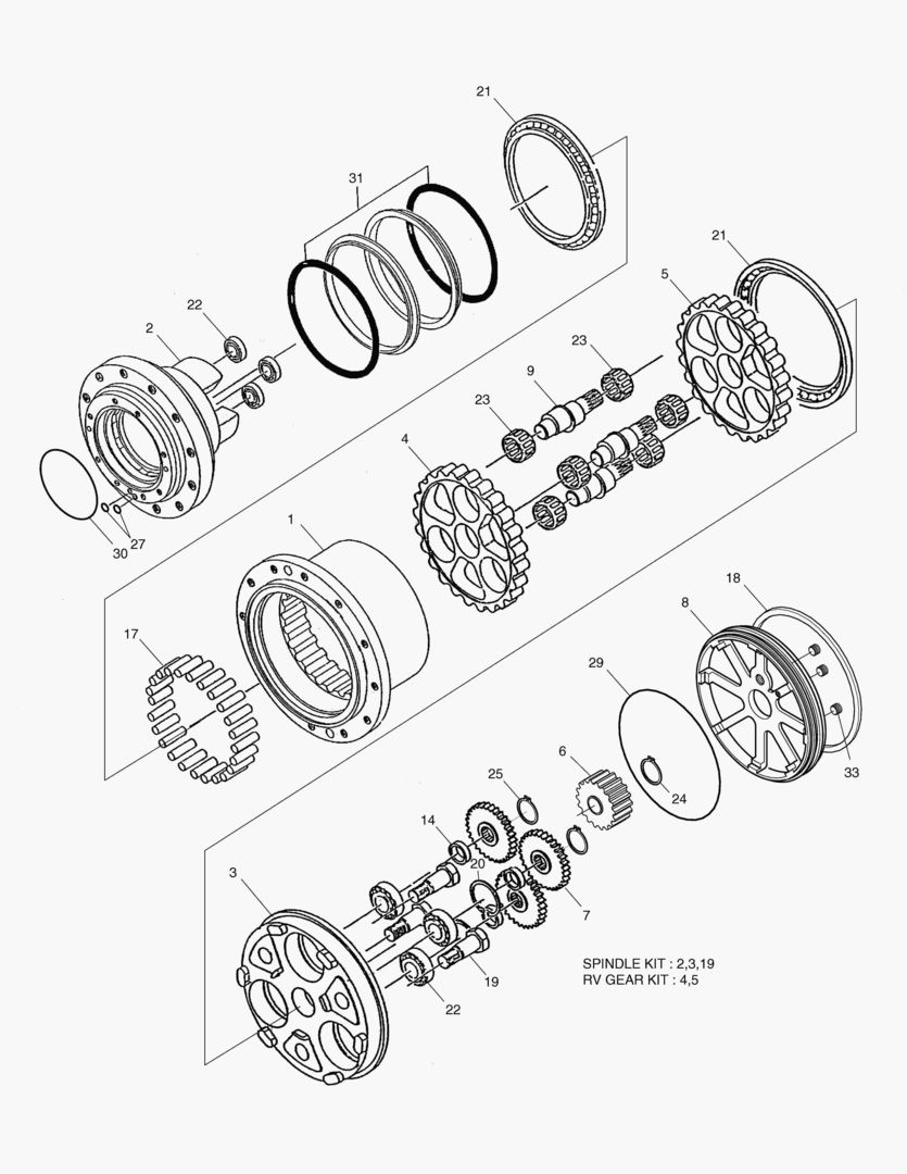 Спецтехника 4240 TRAVEL REDUCTION GEAR [1~525] - главное фото