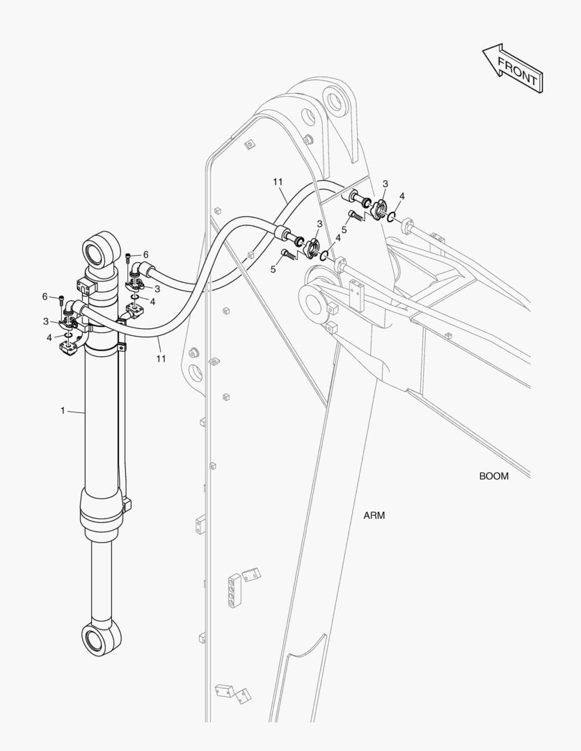 ГИДРОСИСТЕМА РУКОЯТИ - РУКОЯТЬ 3.5 м