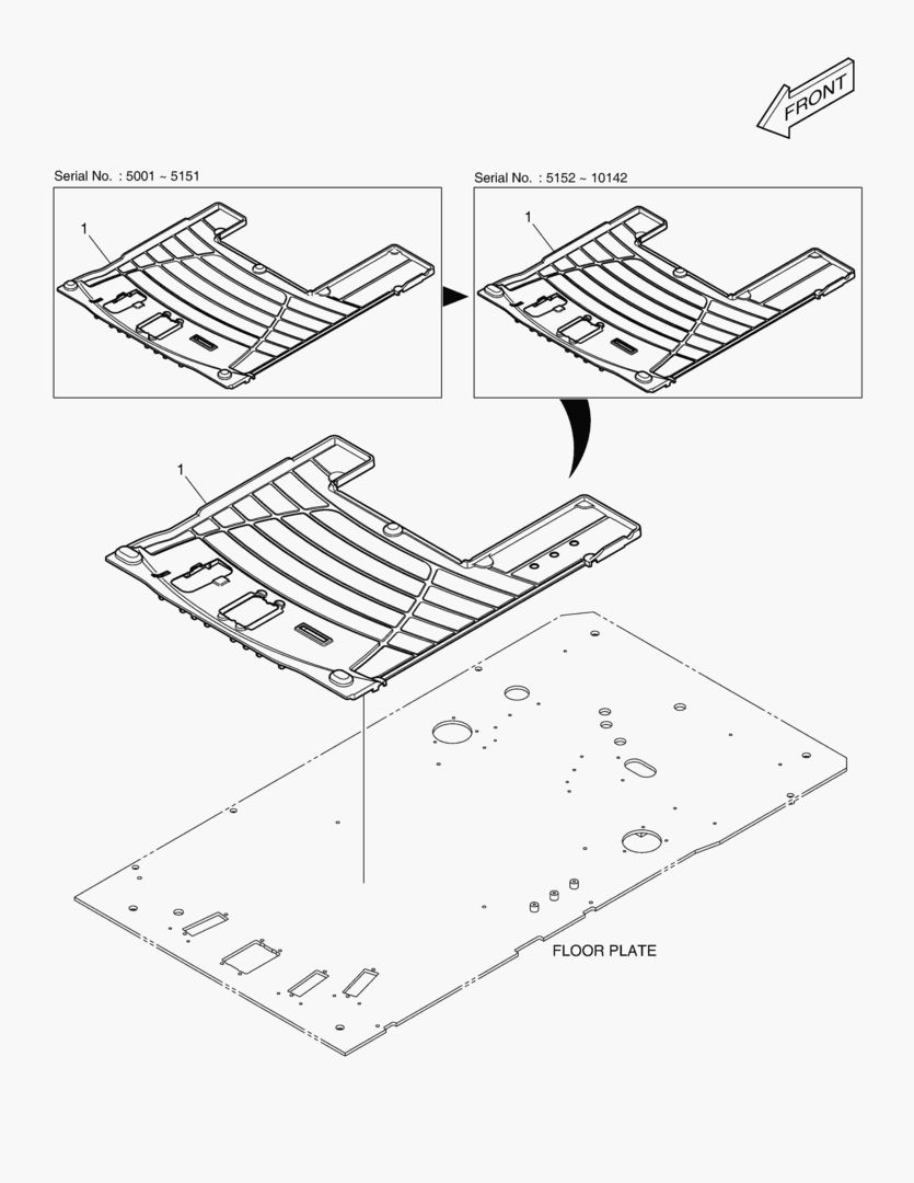 КОВРИК НА ПОЛУ КУЗОВА - 2 ПУТИ