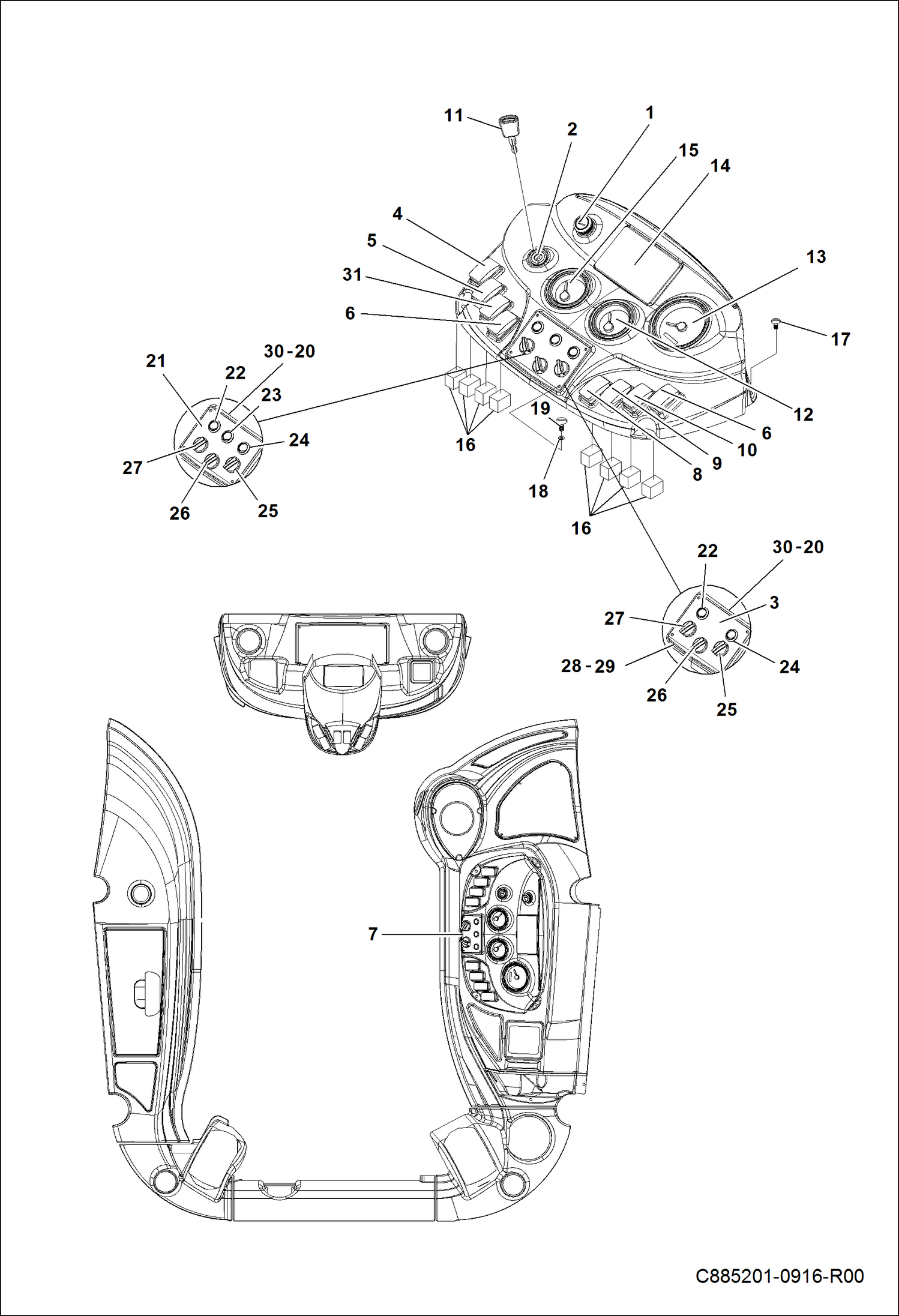 КОНСОЛЬ И ИЗМЕРИТЕЛЬНЫЕ ПРИБОРЫ
