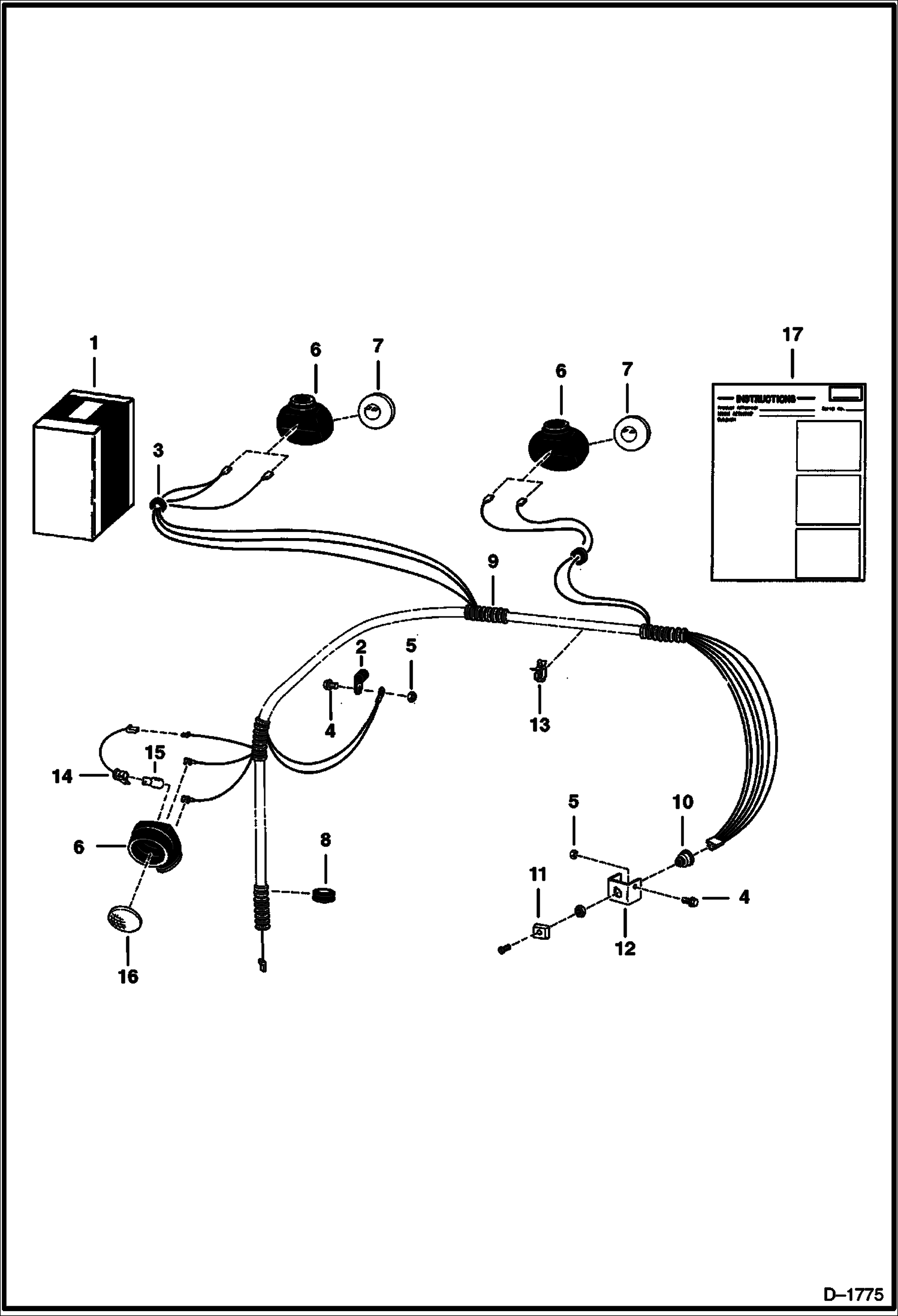 Схема КОМПЛЕКТ УСТРОЙСТВ ОСВЕЩЕНИЯ
