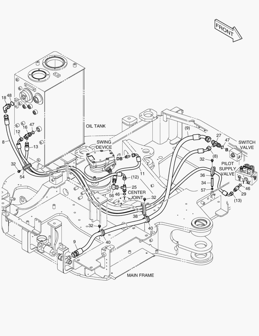 ТУБОПРОВОД МАСЛЯНОГО РАДИАТОРА(2)