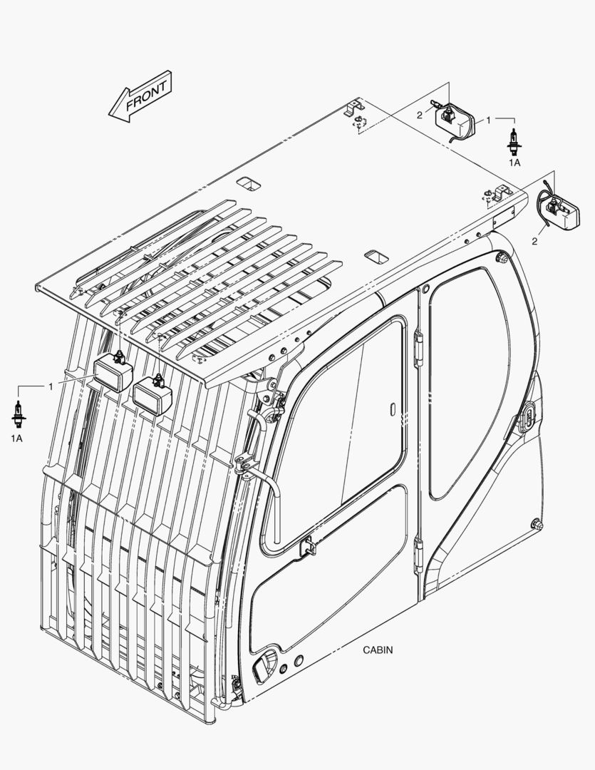РАБОЧАЯ ФАРА(4-ЛАМПЫ)