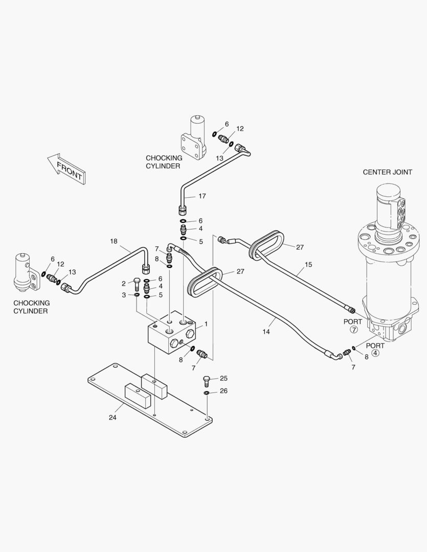 Спецтехника 2200 CHOCKING PIPING