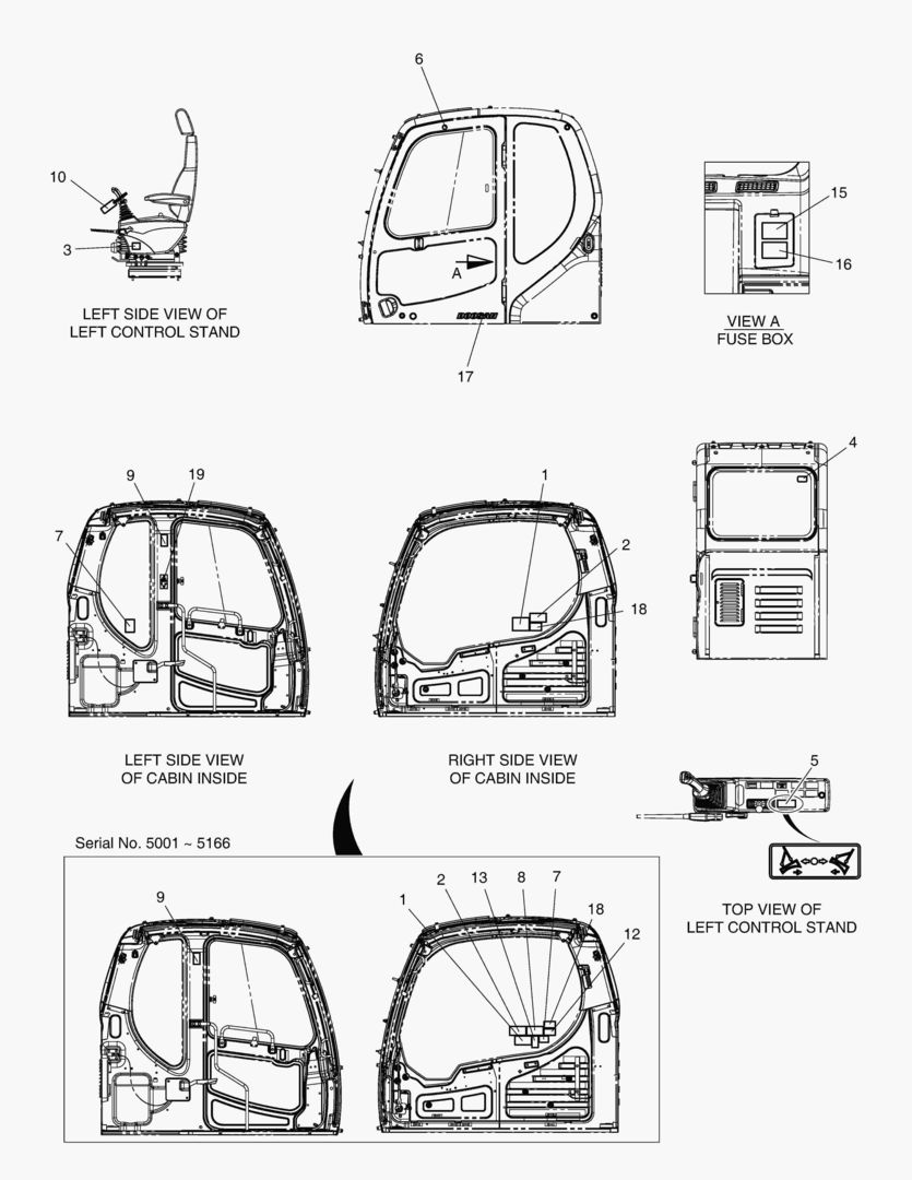 Спецтехника 5120 DECAL - CABIN(EUROPE) [5001~6954]