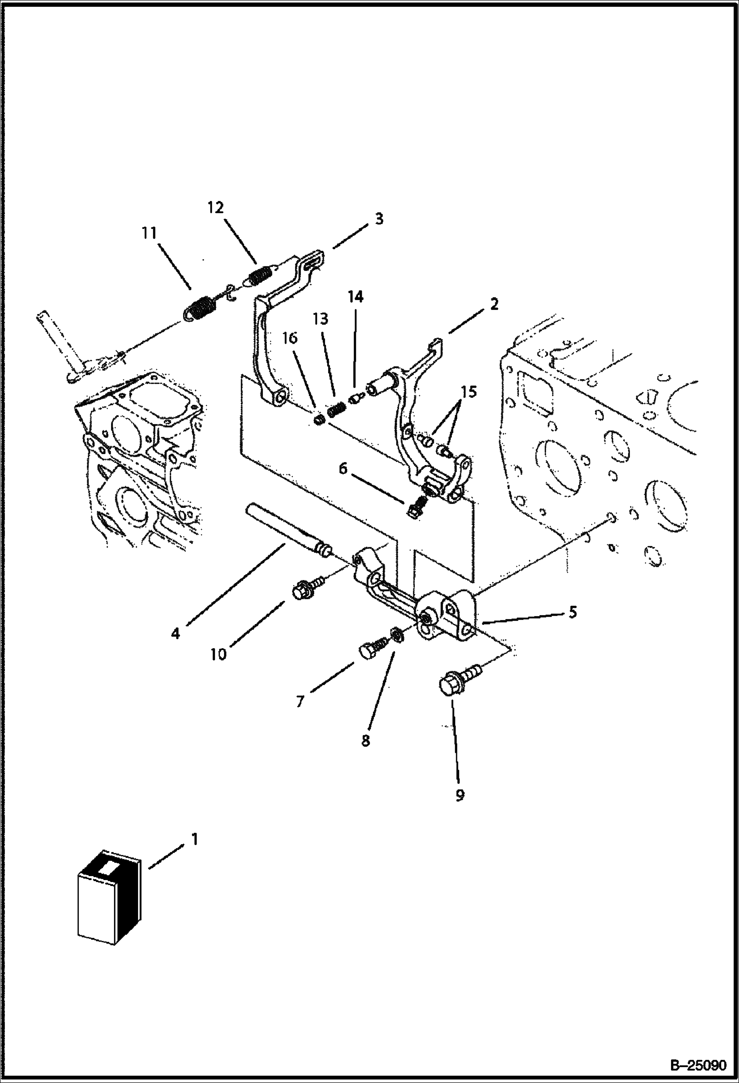 РЕГУЛЯТОРА ОБОРОТОВ (TIER II) (СЕРИЙНЫЙ НОМЕР 5732 11001 И ВЫШЕ)