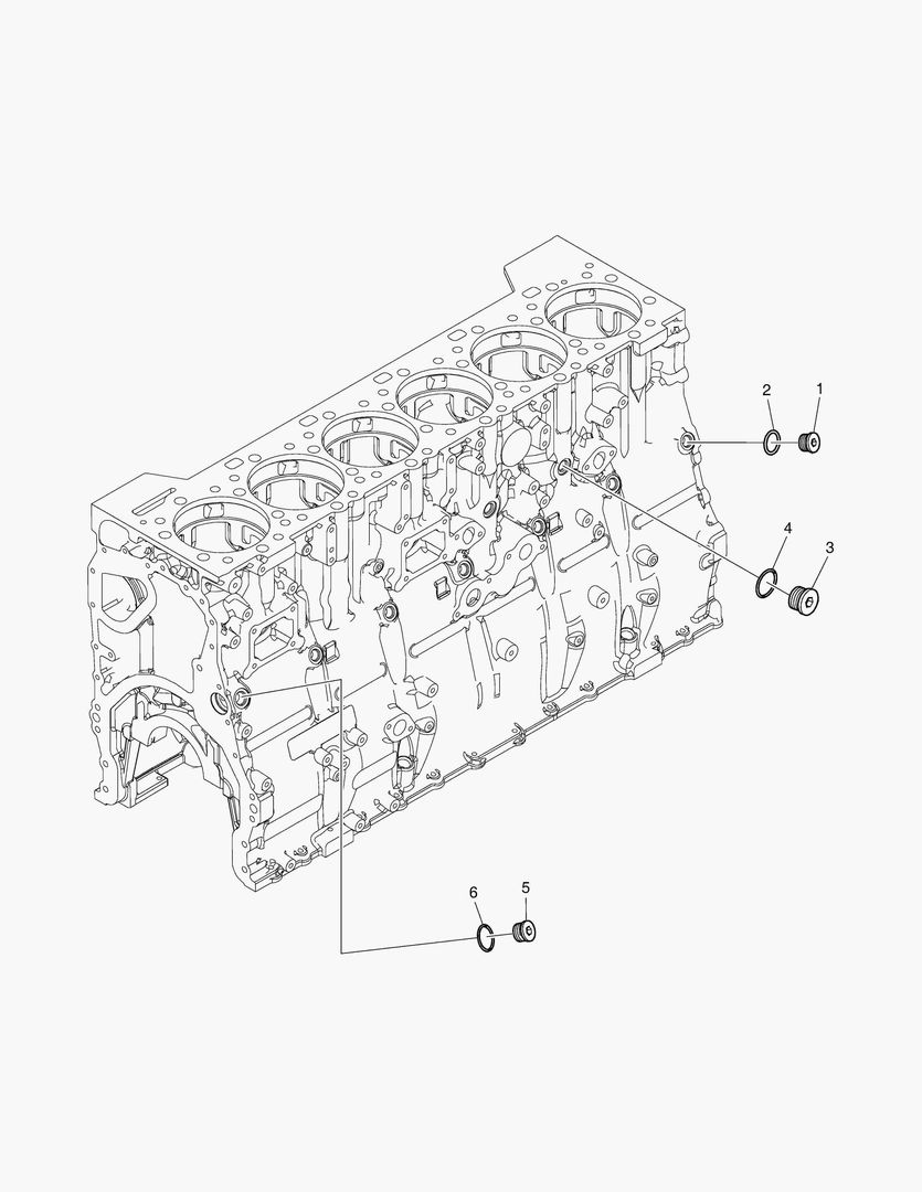007 CYLINDER BLOCK PLUGS (5)