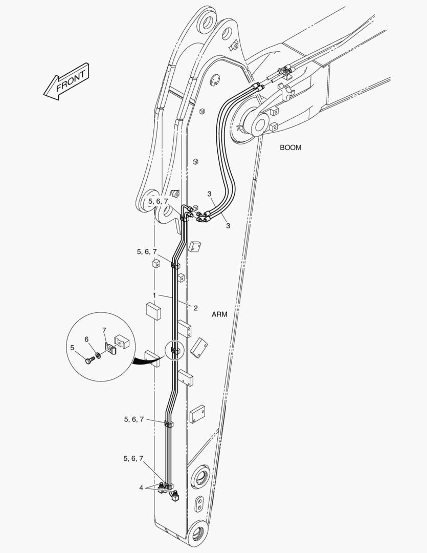 ГИДРОСИСТЕМА РУКОЯТИ - БЫСТРОУСТАНАВЛИВАЕМЫЙ ФИКСАТОР(РУКОЯТЬ 2.5 м)