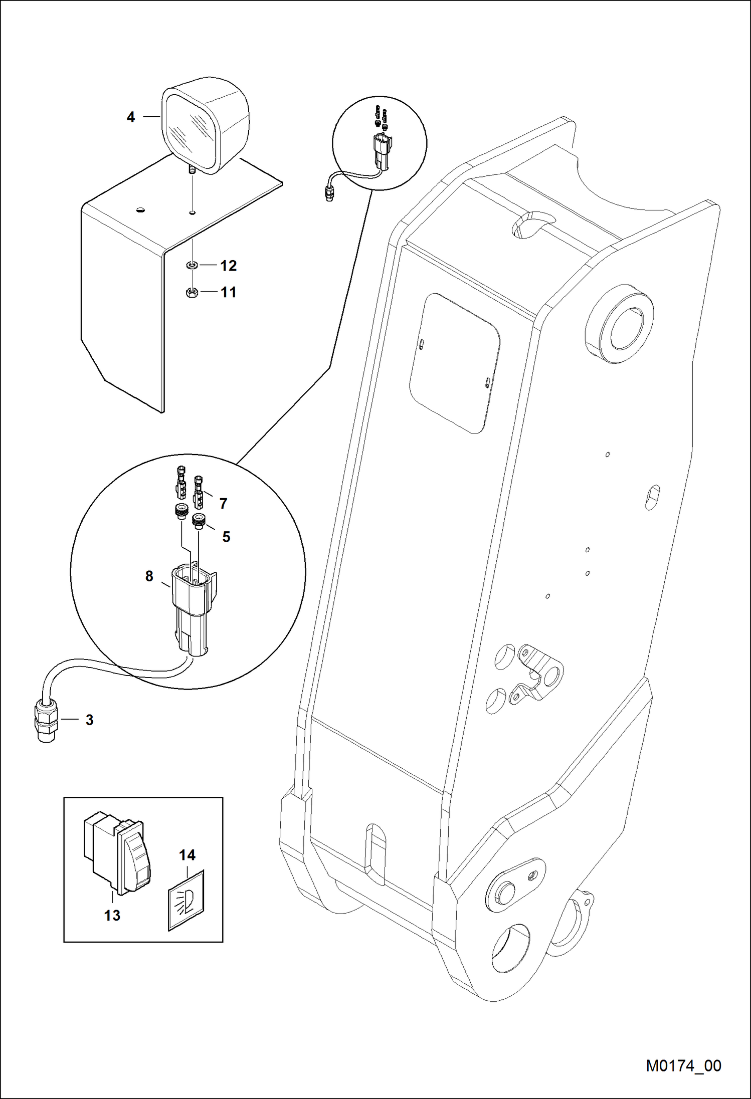 УСТРОЙСТВА ОСВЕЩЕНИЯ НА ОГОЛОВКЕ СТРЕЛЫ (EID4787)