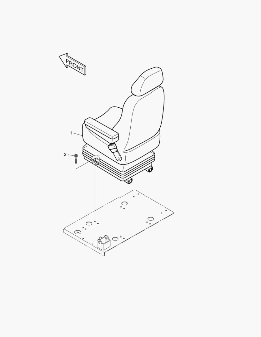 1430 SEAT MOUNTING-EXCEPT EUROPE & U.S.A