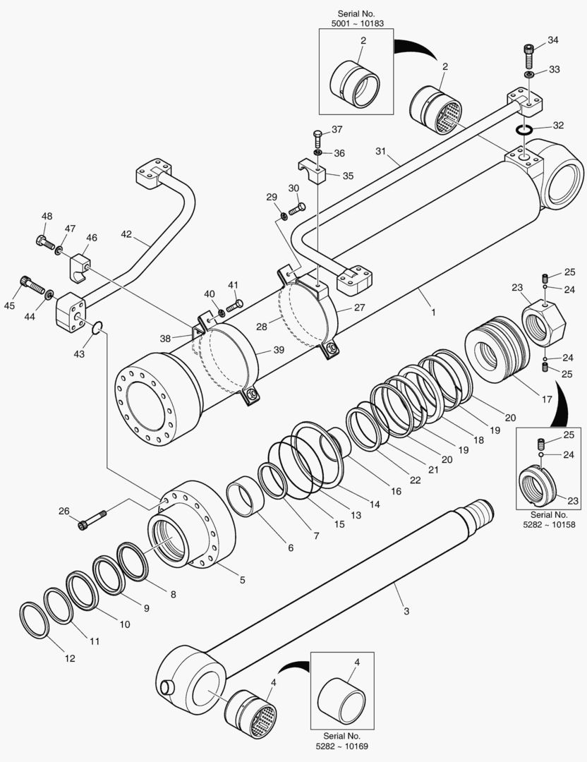 4420 BUCKET CYLINDER - ARM 2.9m [5282~10225]